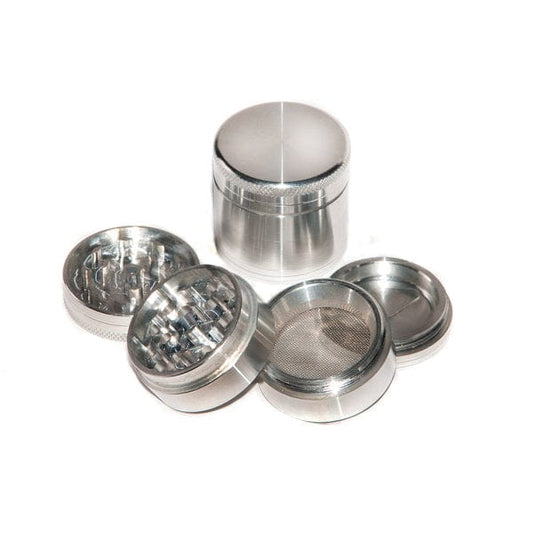 Aluminium grinder, 4-delig voor kruiden